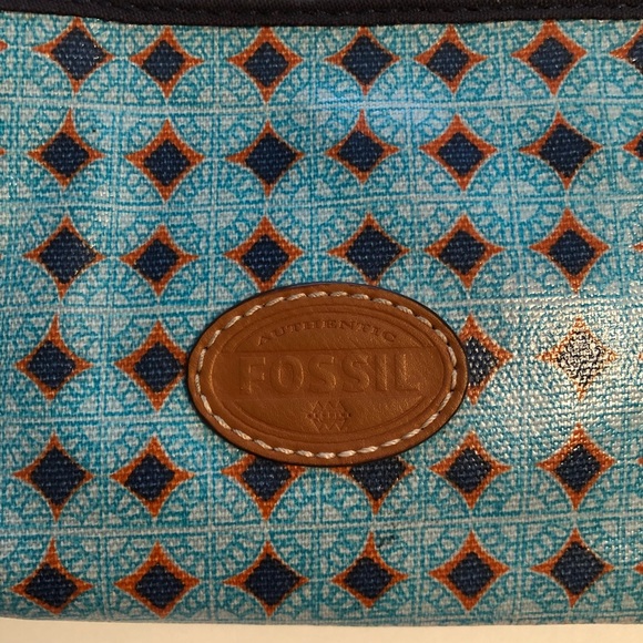 Fossil multicolor wristlet Blue/bright orange - Picture 2 of 5